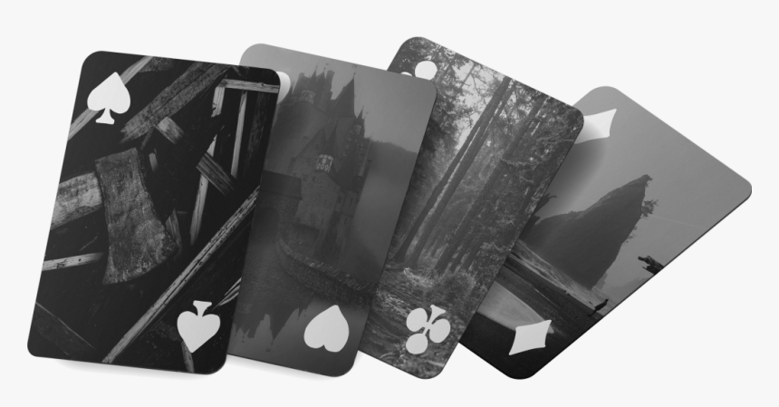 Four Cards Each Showing A Single Suit - Cartomancy Rpg, HD Png Download