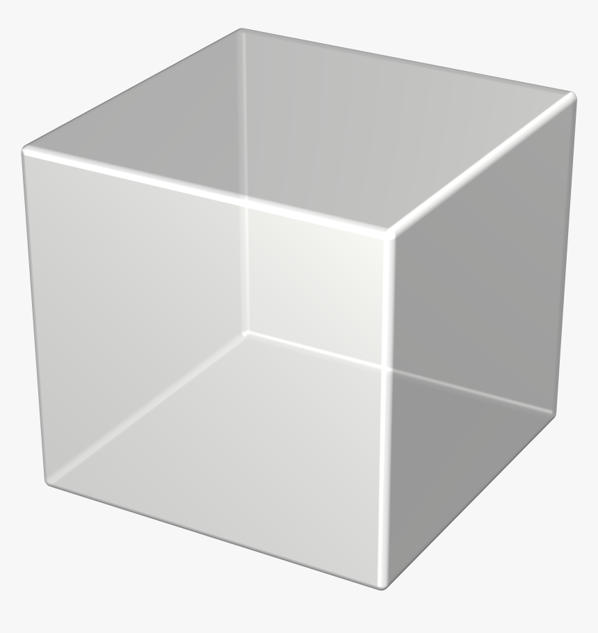 3d Silver Cube Png Photo - Transparent Box Transparent Background, Png Download