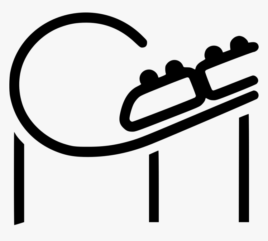 Roller Coaster Svg Png - Simple Roller Coaster Clip Art, Transparent Png