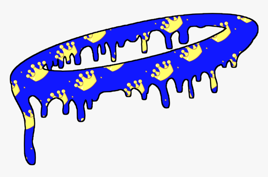 #hola #angel #crown #hat #drip #blue #dripping #frame - Angel Crown Picsart, HD Png Download