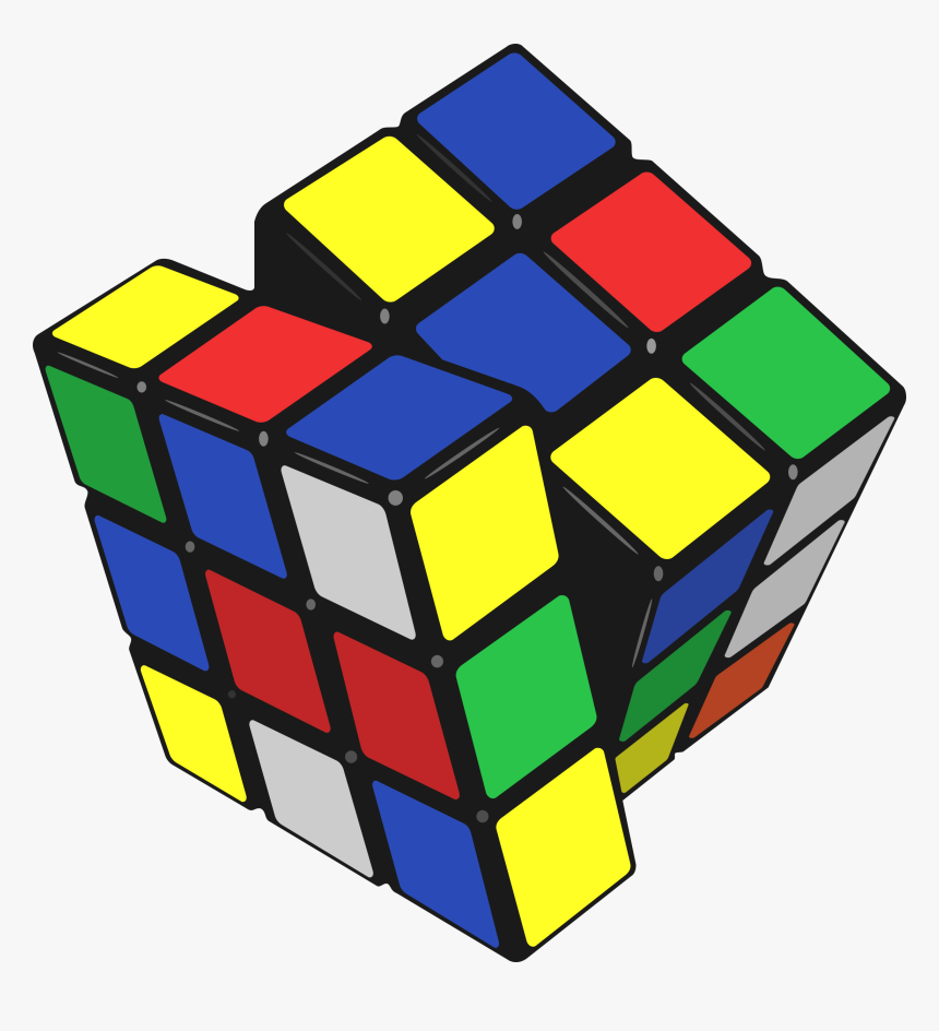 Rubiks Cube Png Transparent - Rubik's Cube Vector Png, Png Download