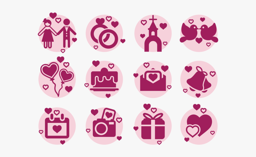 Boda Icons Vector - Boda Vector, HD Png Download