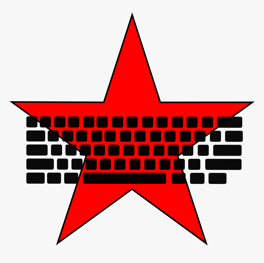 Computer Communist - Red Star Keyboard, HD Png Download