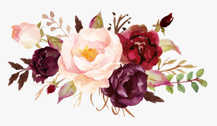 Wedding Invitation Flower Girl Watercolor Painting, HD Png Download