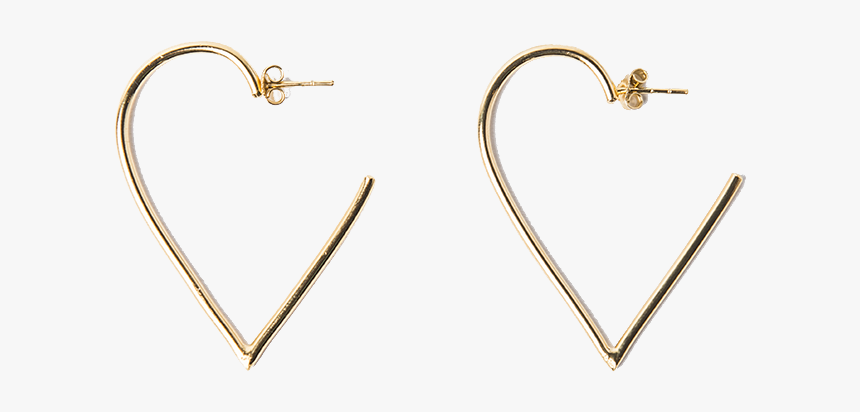 Imagen De Broken Broken Heart Hoop Earrings - Earrings, HD Png Download
