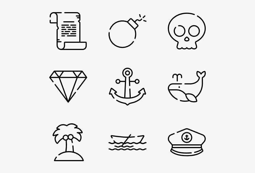 Pirates - Email Phone Address Icons, HD Png Download