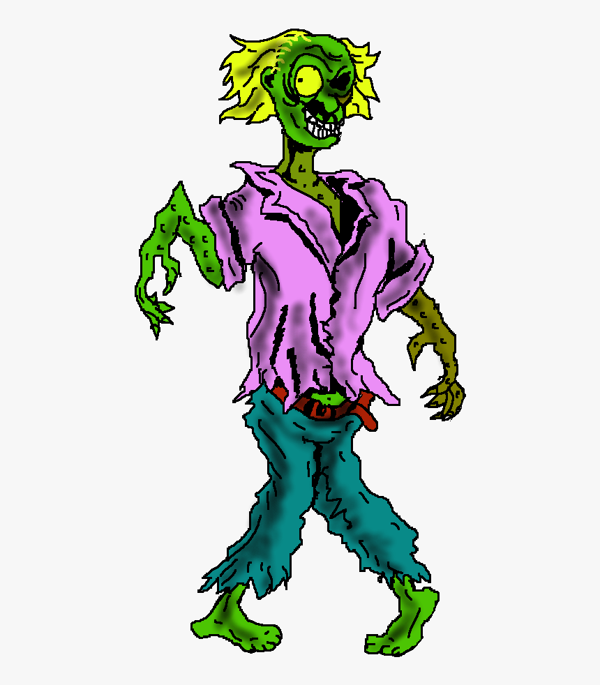 Zombie Halloween Clip Art Image - Cartoon Zombie Png Transparent, Png Download