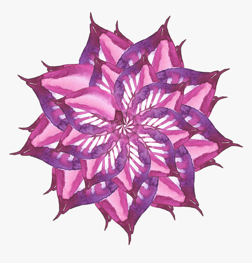 Transparent Purple Watercolor Png - Watercolor Flower Vector, Png Download