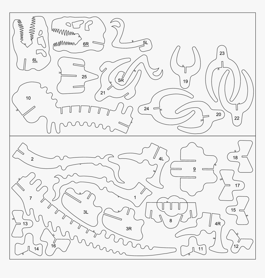 3d Plantillas Dinosaurio, HD Png Download