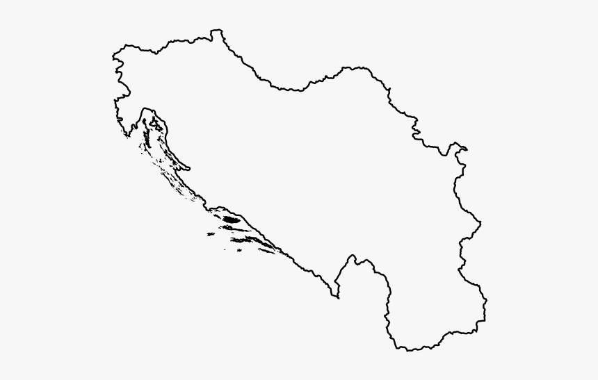Yugoslavia Map Rubber Stamp 
 Class Lazyload Lazyload - Yugoslavia Map Black And White, HD Png Download
