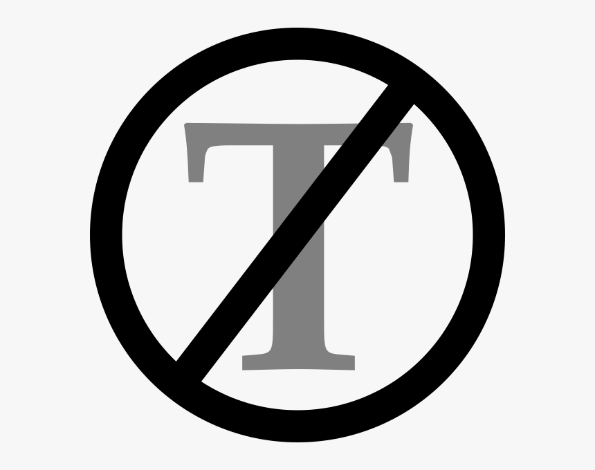 No Symbol Black And White, HD Png Download
