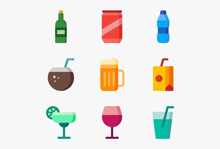 Beverage - Flaticon Cocktail Icon Png, Transparent Png
