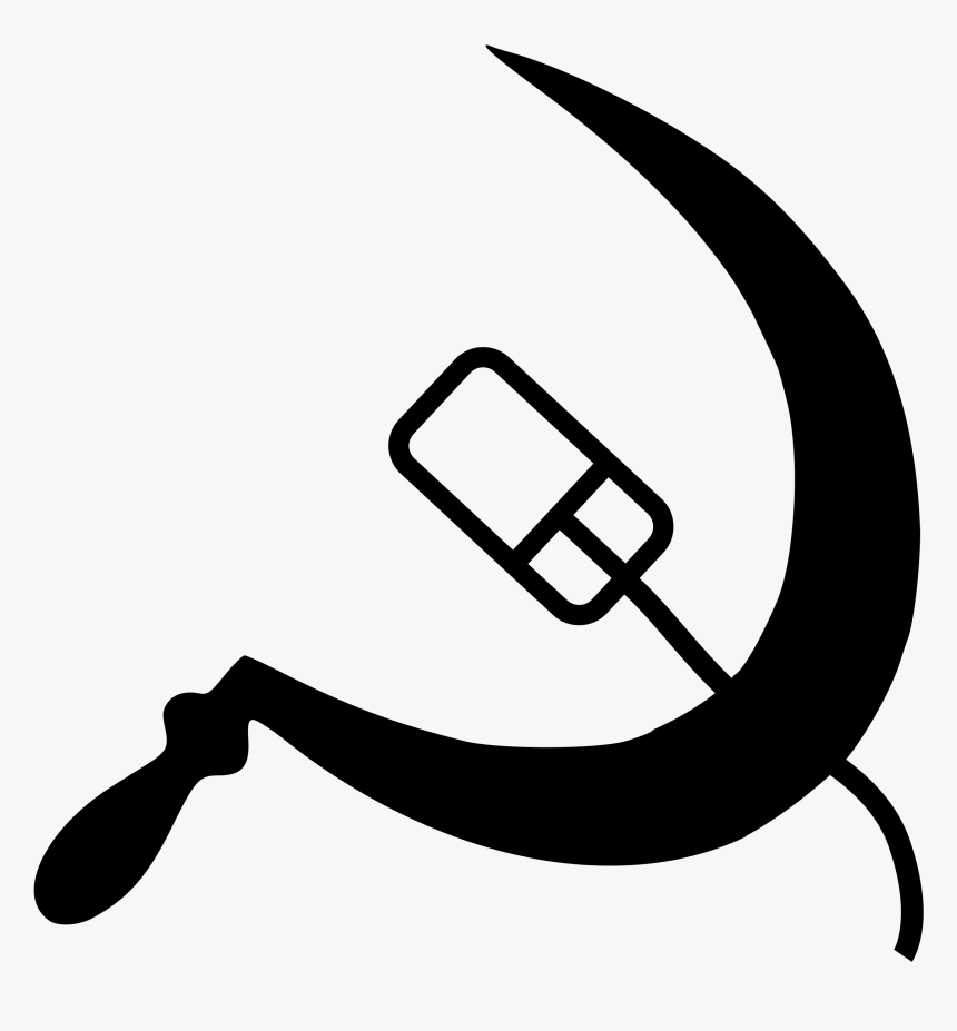 Symbol,artwork,line - Transparent Drawing Hammer And Sickle, HD Png Download