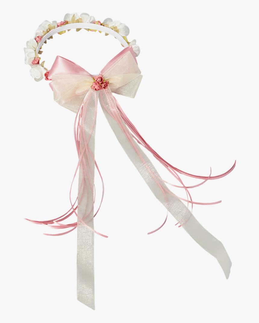 Dusty Rose Silk & Satin Floral Crown Wreath Girls - Party Favor, HD Png Download