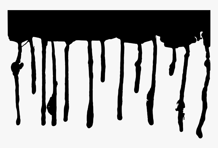 Black Paint Drip Png, Transparent Png
