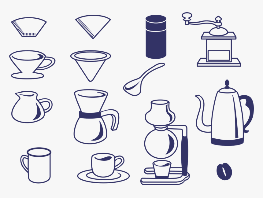 Cafe, Coffee, Icon, Dripper, Mill, Coffee Siphon - Alat Alat Kopi Animasi, HD Png Download