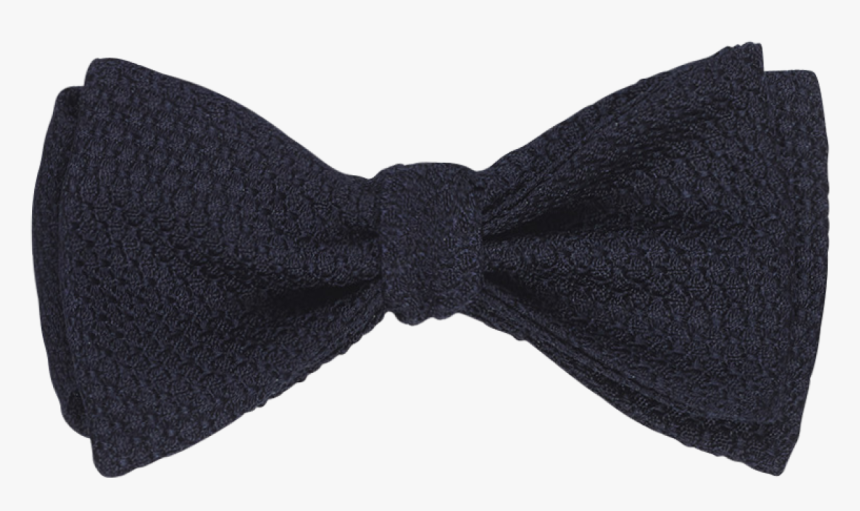 Midnight Grenadine Silk Bow Tie 
 Title Midnight Grenadine - Bow Tie, HD Png Download