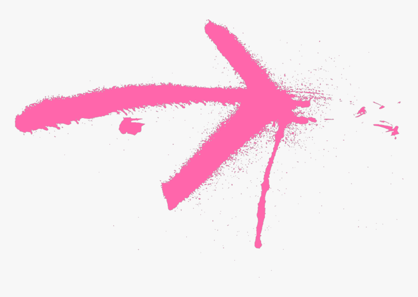 ⚪➜⚪
#ftestickers #spray #paint #arrow #black #splash - Painted Arrow, HD Png Download