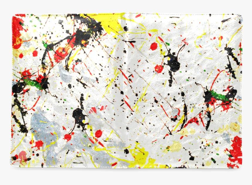 Yellow & Black Paint Splatter Custom Notebook B5 - Apron With Paint Splatter, HD Png Download