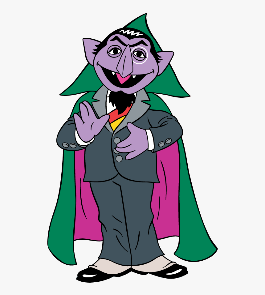 Oscar Cliparts - Count Sesame Street Cartoon, HD Png Download