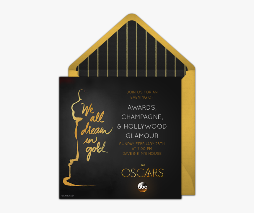 Oscars Invitation, HD Png Download