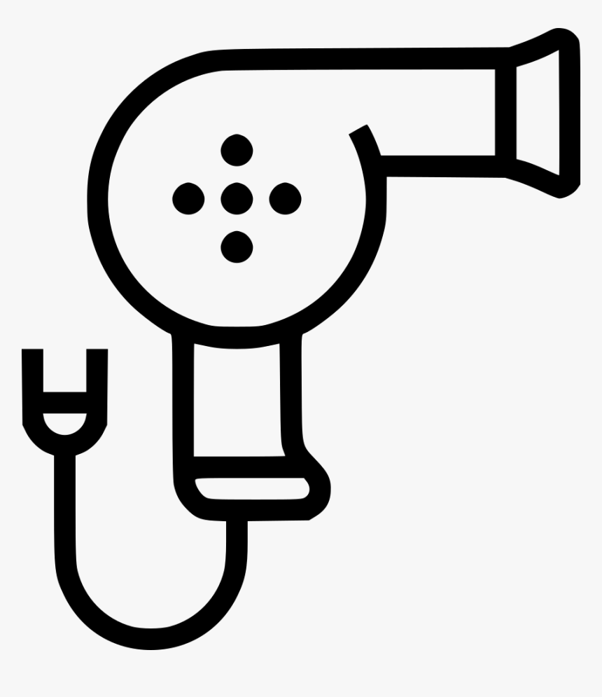 Grooming Hygiene Hair Dryer Salon - Hair Dryer Icon Transparent, HD Png Download