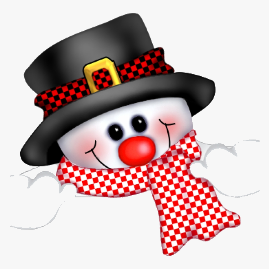 Snowman Cute Clipart Clip Art Funny Christmas For Transparent - Clipart Snowman Cute Christmas, HD Png Download