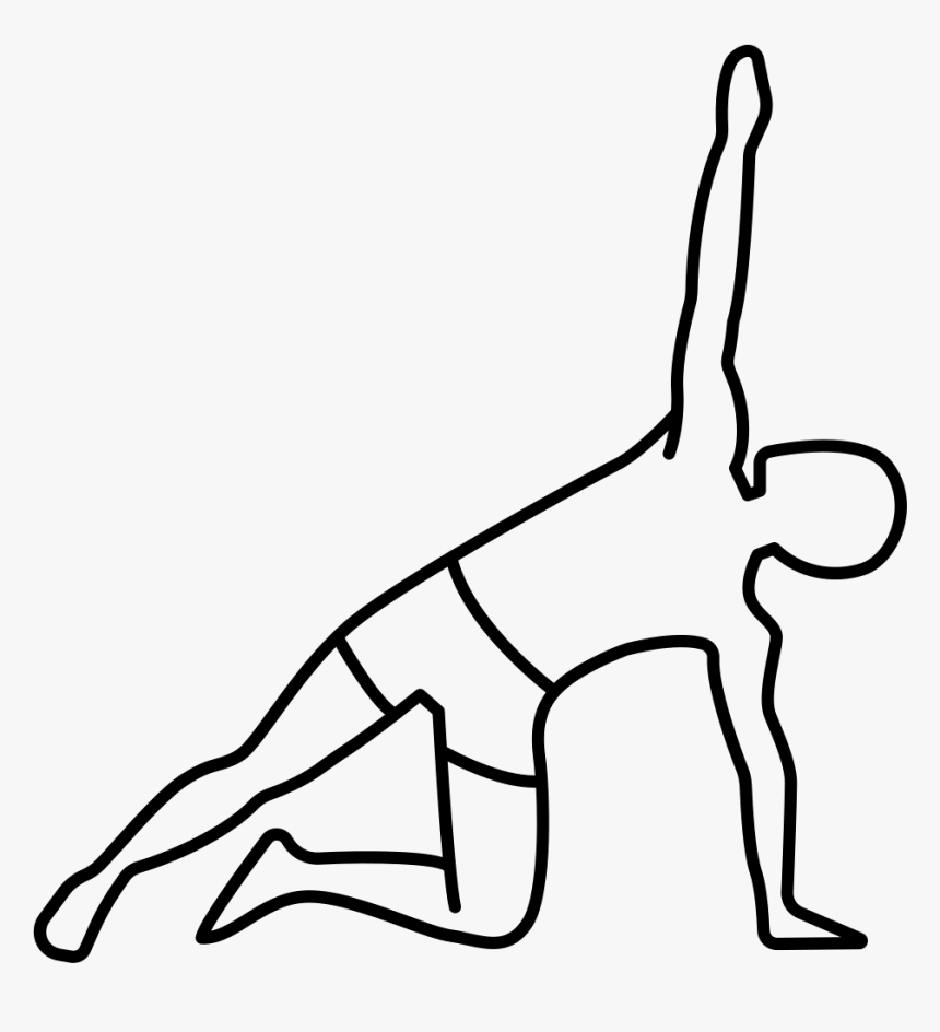 Man Supporting Himself On One Arm And Stretching Right - Stretching, HD Png Download