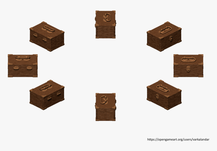 Hjm Small Wooden Chest Brass Alpha - Storage Chest, HD Png Download