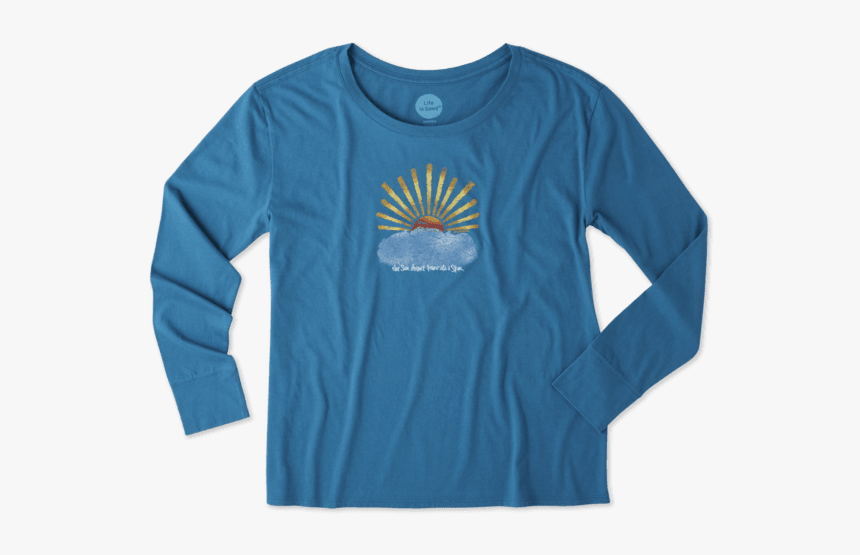 Women S Sun Star Long Sleeve Breezy Tee - Long-sleeved T-shirt, HD Png Download
