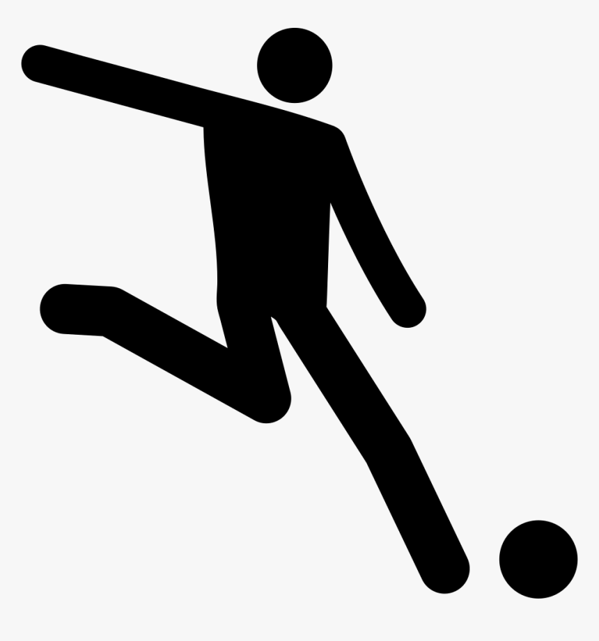 Brazil Soccer Player Silhouette - Fußballspieler Icon, HD Png Download