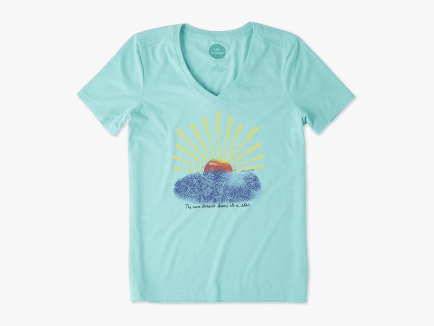 Women S Sun Star Cool Vee - Snow Cone, HD Png Download