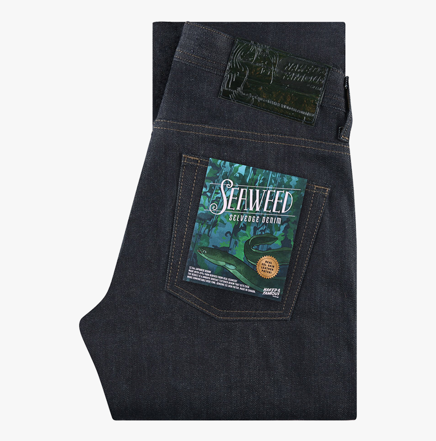 12 - 5oz - Seaweed Selvedge - Super Guy 
 Srcset //cdn - Naked And Famous Seaweed Selvedge, HD Png Download
