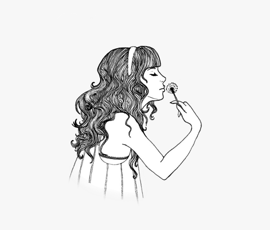 Musicales, Muñecas Tumblr, Dibujos, Chicas, Fondos, - Happy Girl Tumblr Drawing, HD Png Download