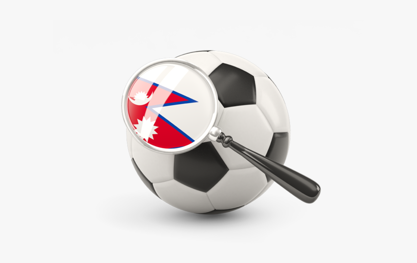Football With Magnified Flag - Футбольный Мяч Хорватия, HD Png Download