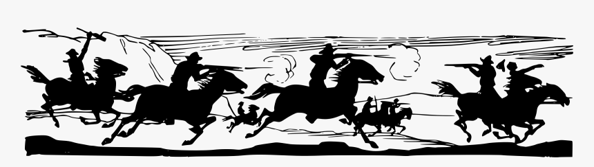 Transparent Cowboys Png - Png Cowboys Riding Horses, Png Download