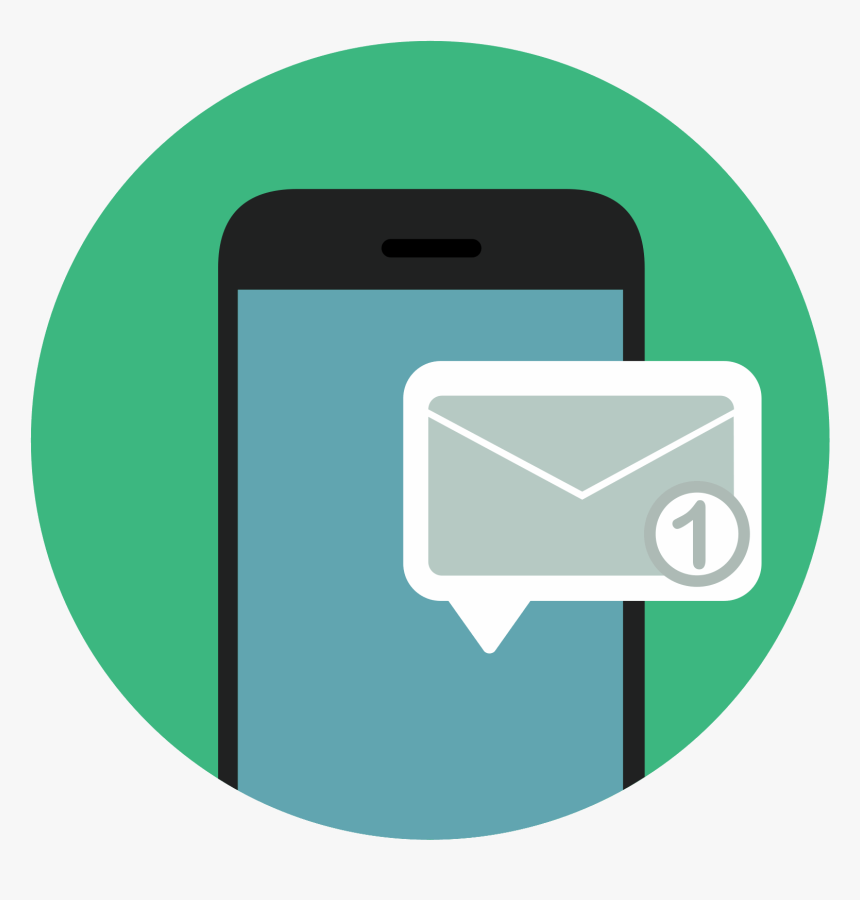 Sms Flat Icon Png, Transparent Png