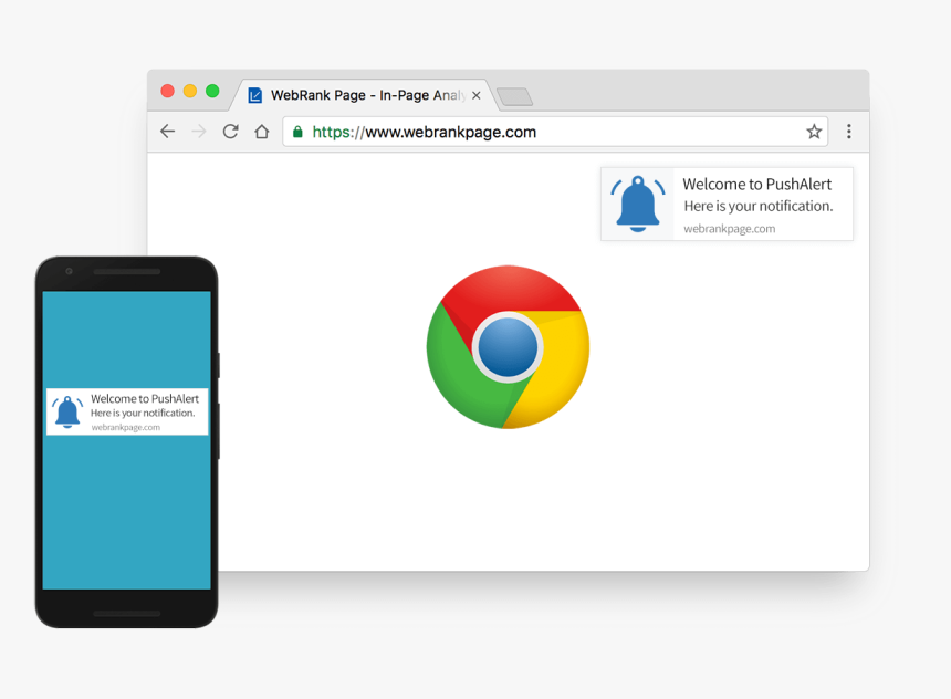 Push Notifications On Chrome Browser, HD Png Download
