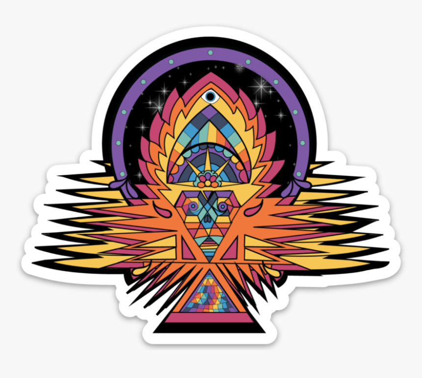 Tribal Fire Vinyl Sticker, HD Png Download