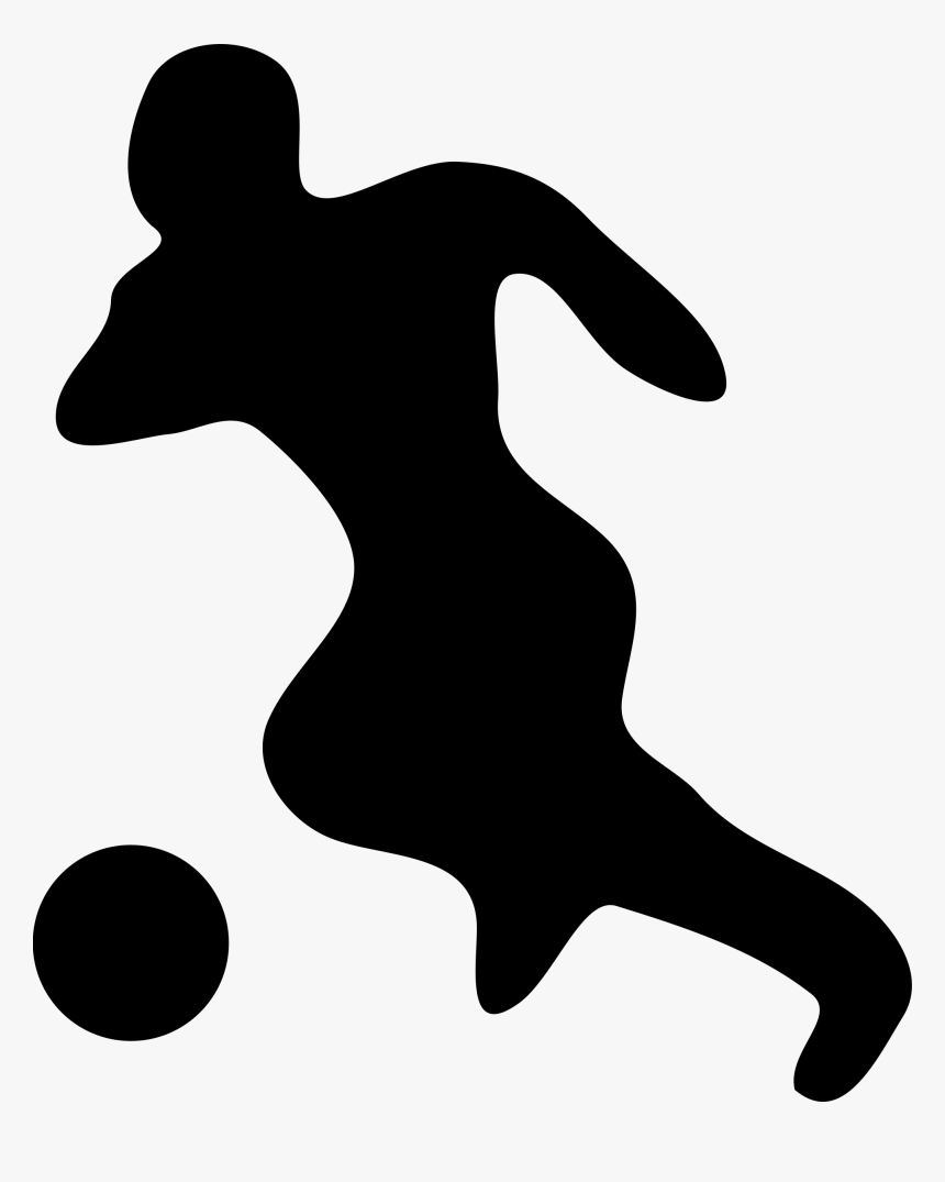 Soccer Player Silhouette, HD Png Download