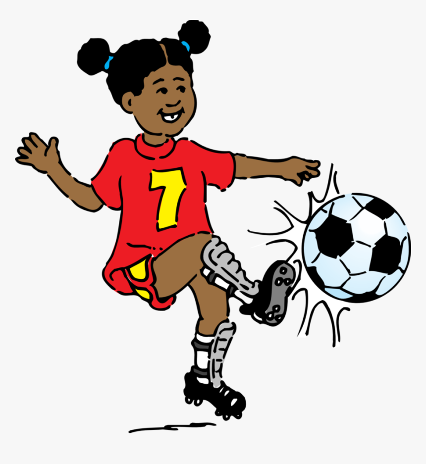 Free Soccer Clipart - Playing Soccer Clip Art, HD Png Download