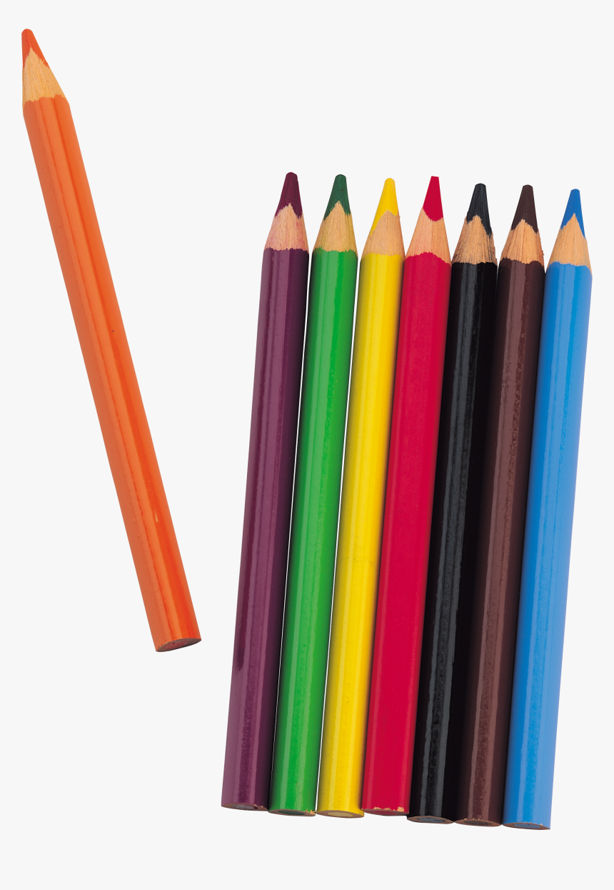 Colorful Pencils Png Image - Pencils Png, Transparent Png