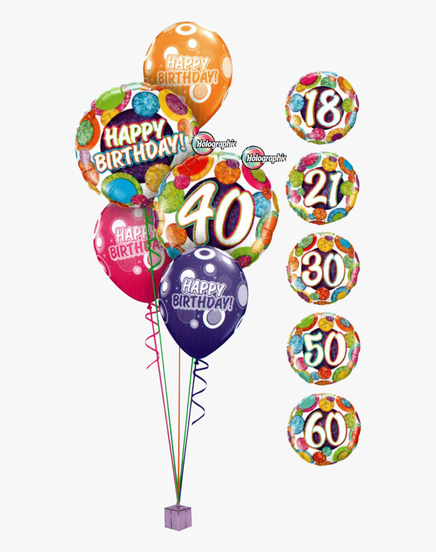 40th Birthday Balloons Classic - 40th Birthday Balloons, HD Png Download