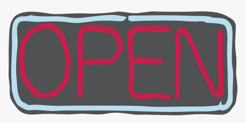 Neon Open Sign - Open Sign Clip Art, HD Png Download