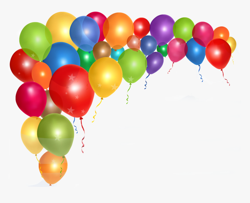 Balloon Birthday Borders And Frames Party Clip Art, HD Png Download