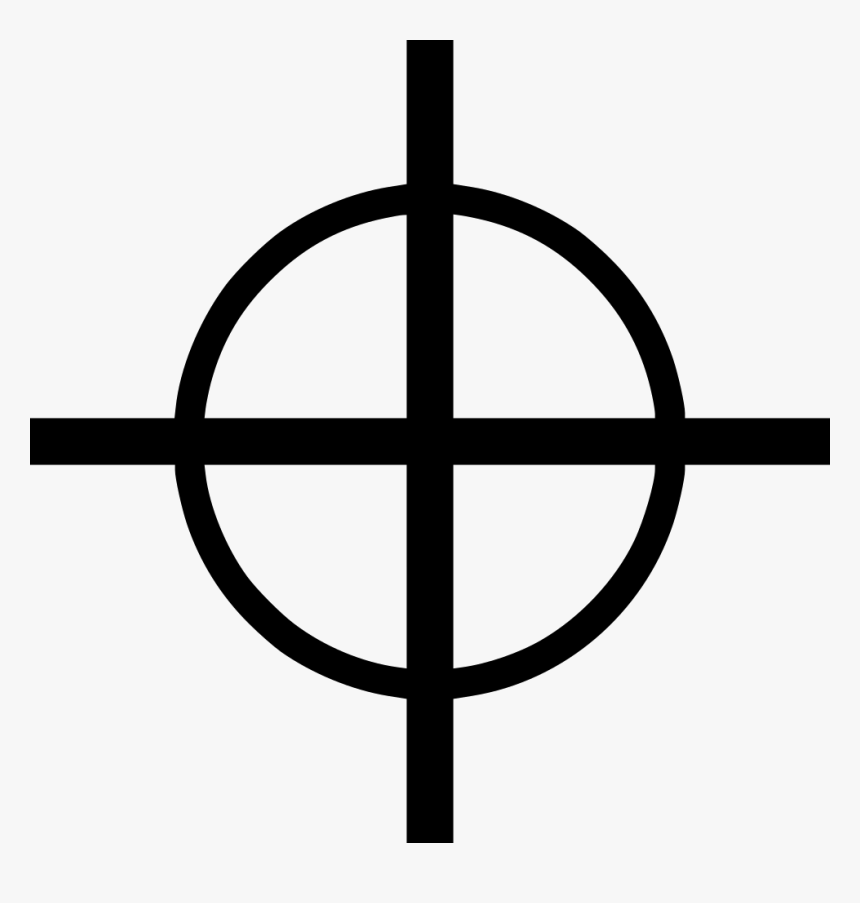 Registration Mark - Crosshairs .png, Transparent Png