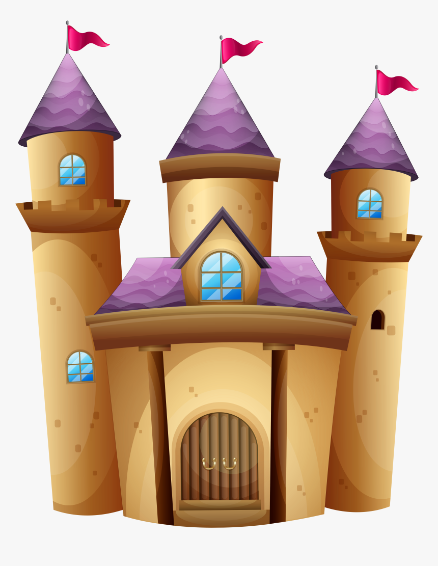 Top 84 Castle Clip Art - Prince And Princess With A Castle Cartoon, HD Png Download