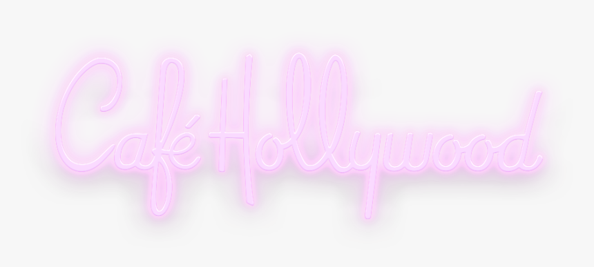 Cafe Hollywood Logo - Neon Sign, HD Png Download