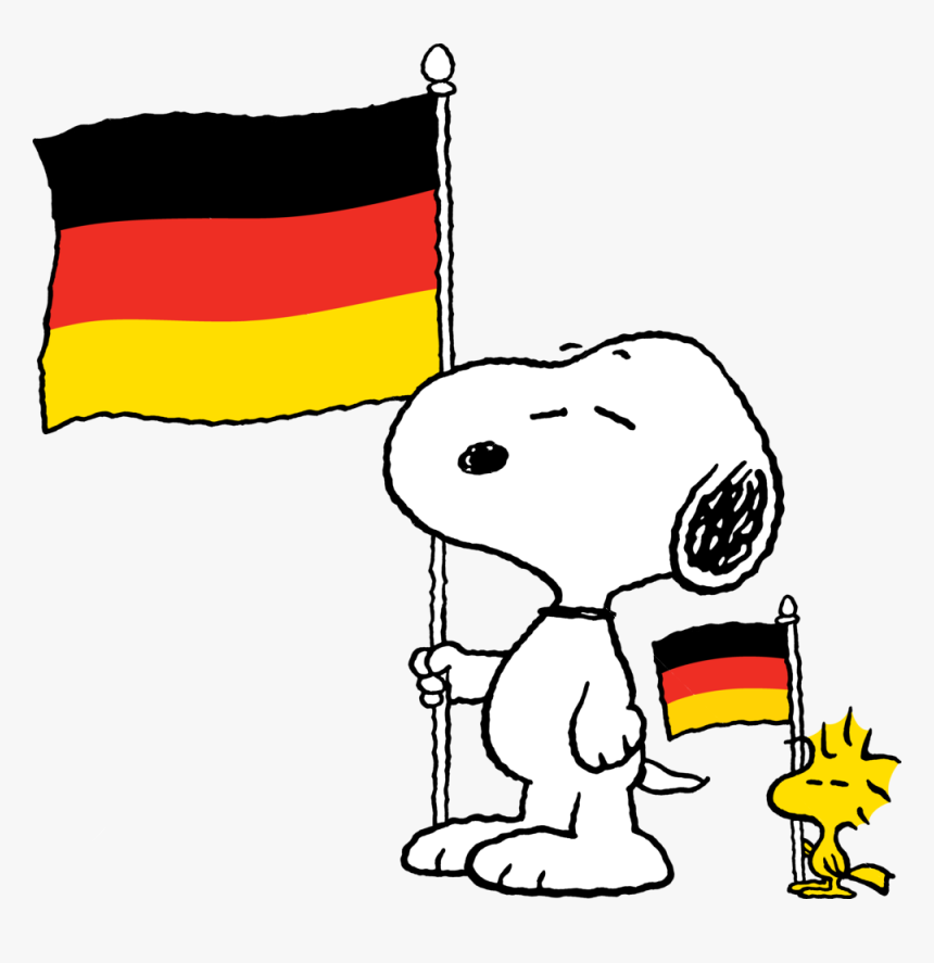 German Flag Snoopy, HD Png Download