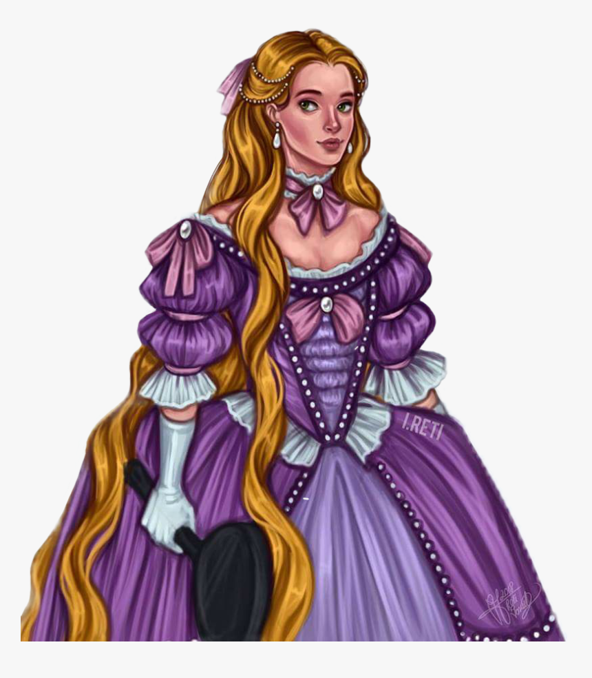 #rapunzel #tangled #disney #princess #prinzessin #barock - Illustration, HD Png Download